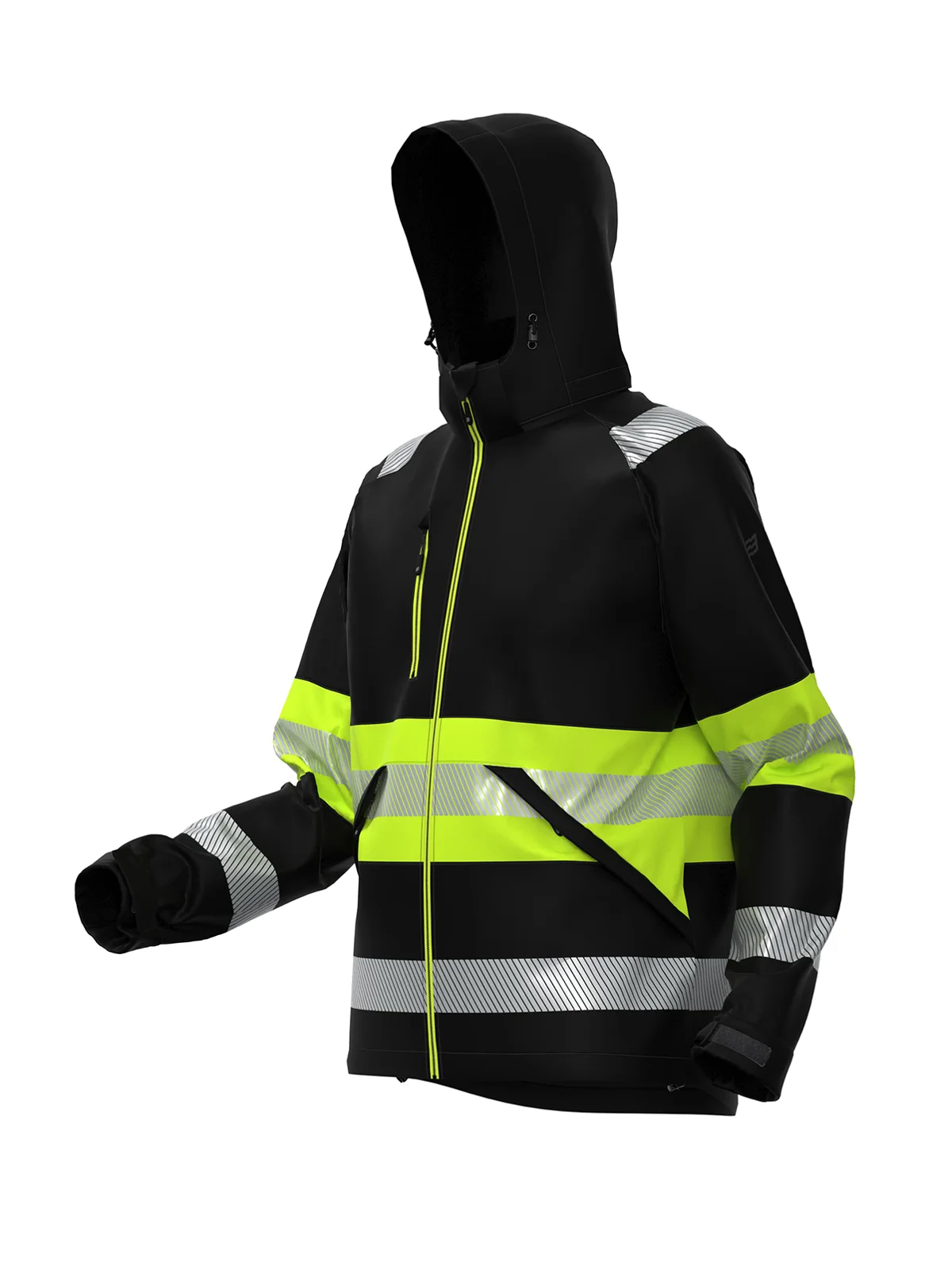 Softshell јакна VALENCIA Hi-vis Class 1 – прикажи 3