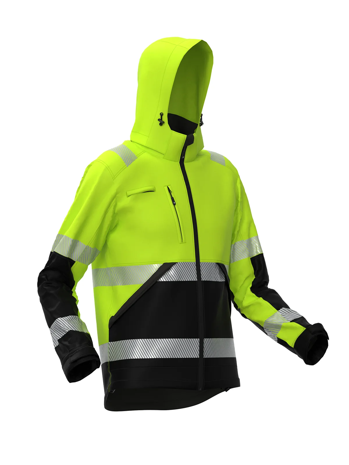 Softshell јакна VALENCIA Hi-vis Class 2 – прикажи 2