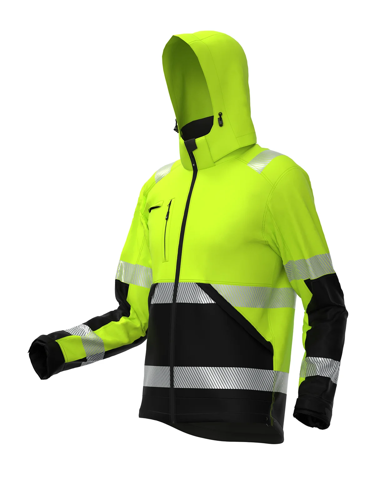Softshell јакна VALENCIA Hi-vis Class 2 – прикажи 3