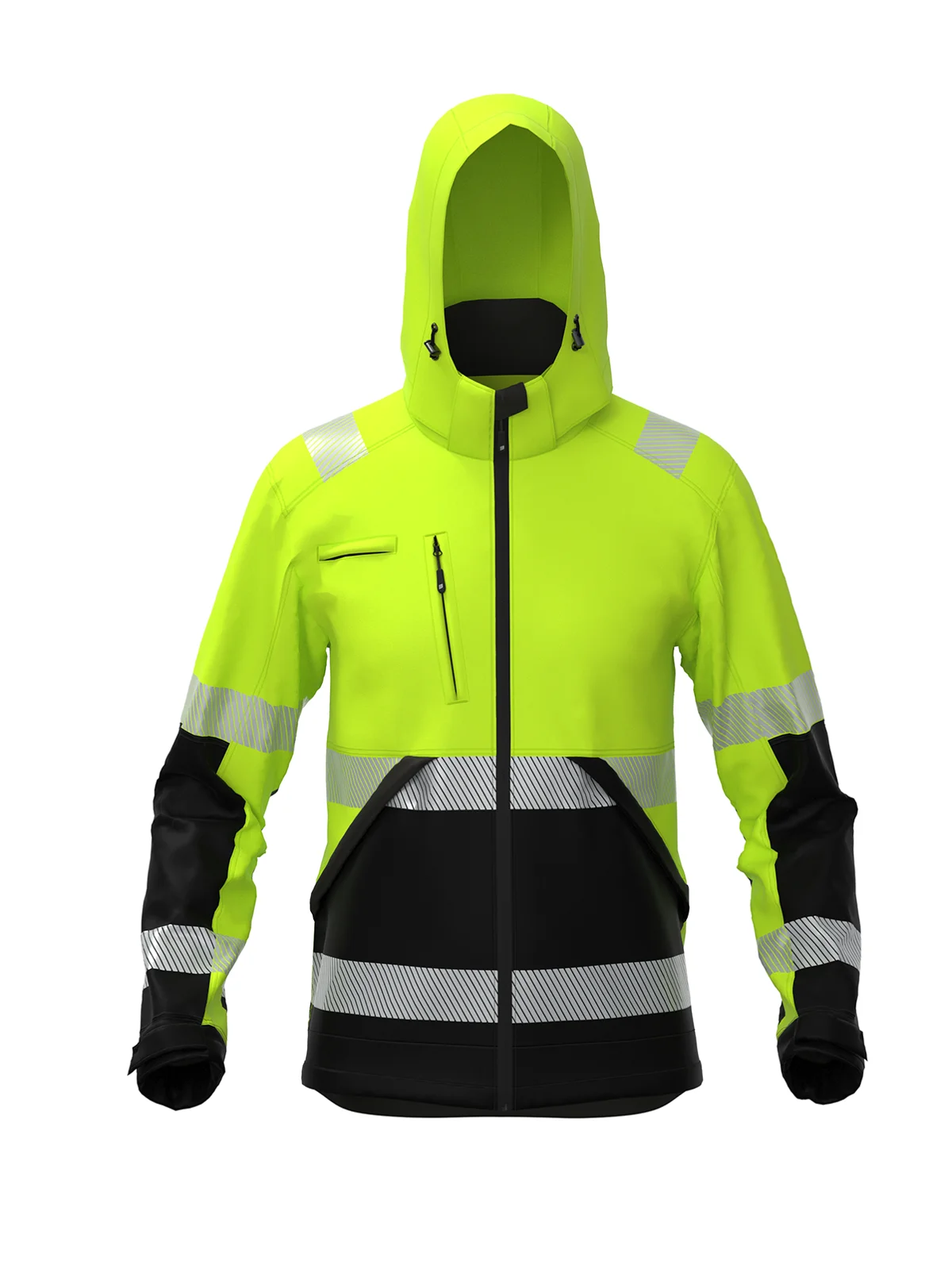 VALENCIA Hi-vis Class 2 winter softshell jacket