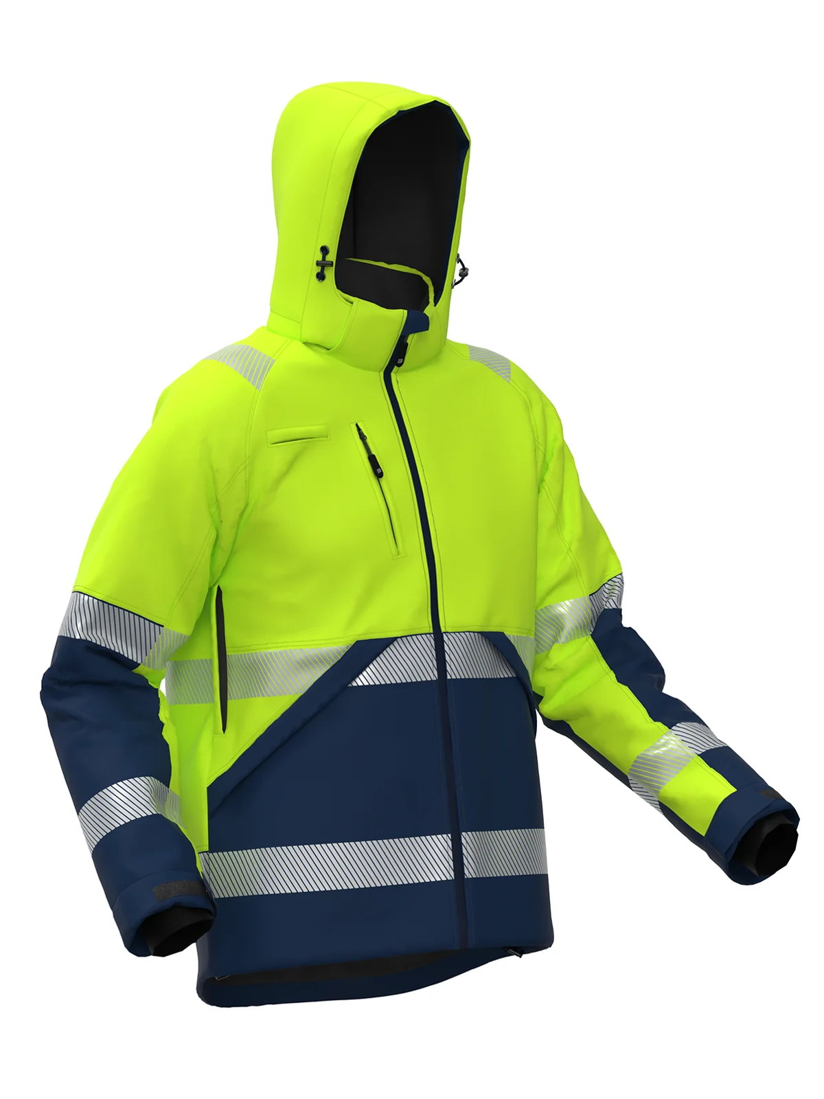 Зимска softshell јакна VALENCIA Hi-vis Class 2 – прикажи 7