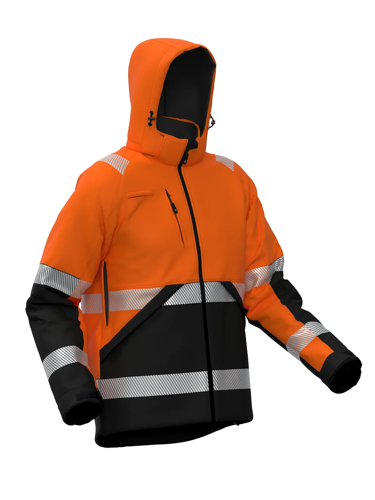 Зимска softshell јакна VALENCIA Hi-vis Class 2 – прикажи 12