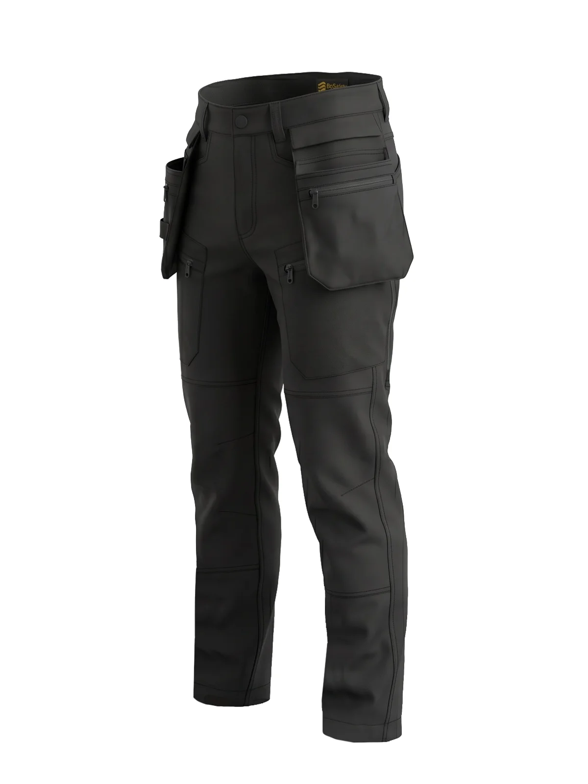 Zimske softshell pantalone CARGOPLUS – prikaži 3