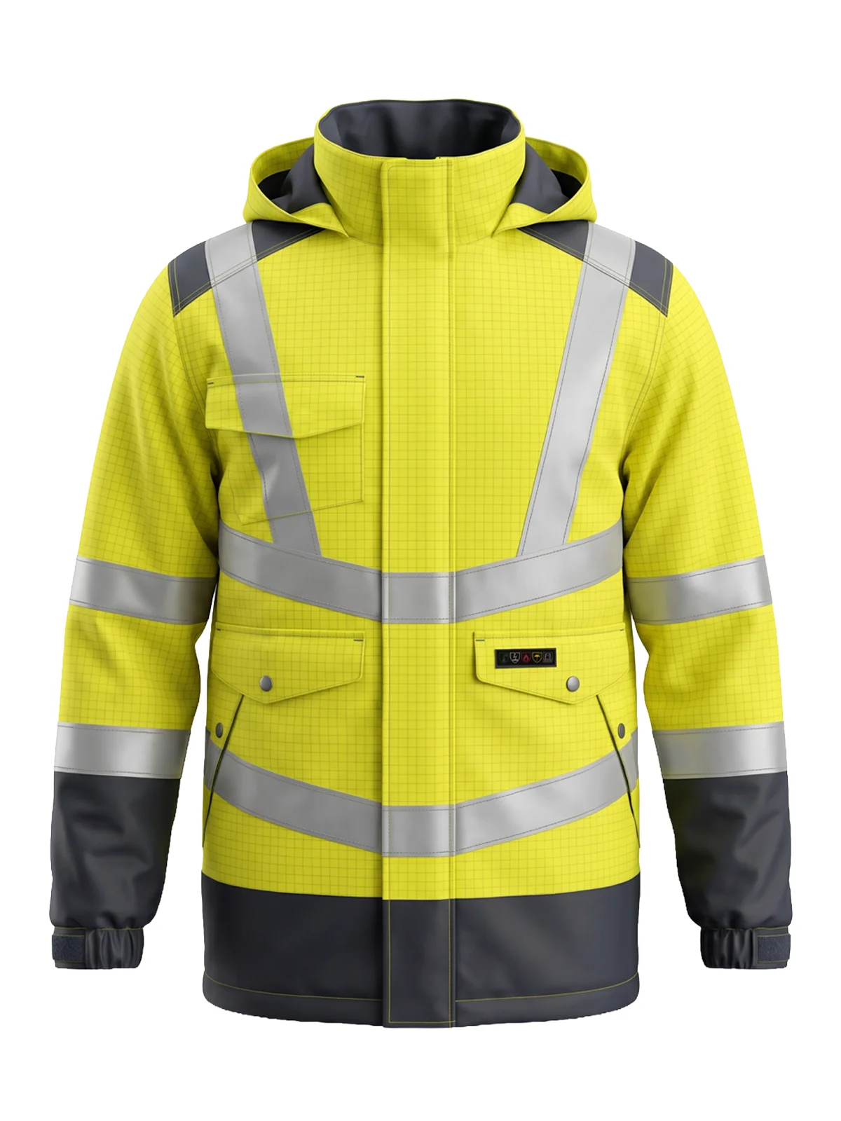 Antistatic winter jacket MULTISAFE III cat. Hi-vis Class 3