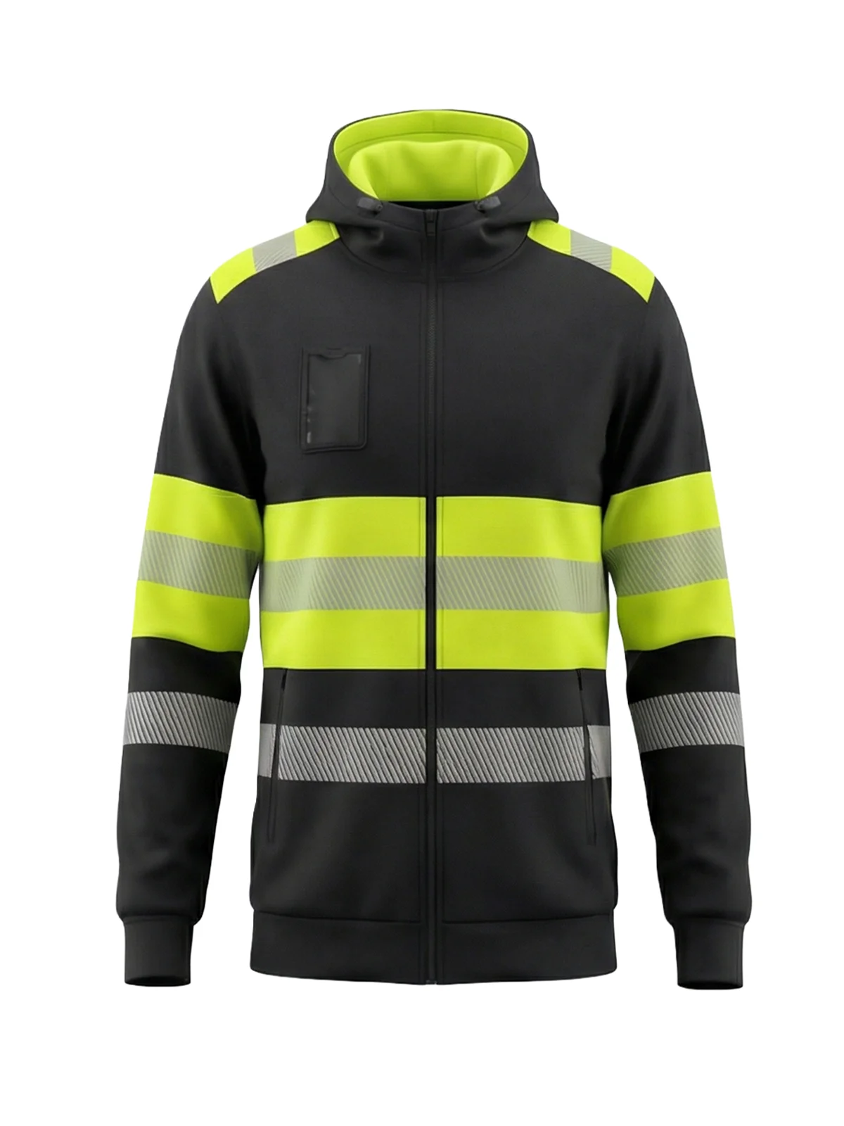 Дукс са рајсфершлусом и капуљачом DELAVER Hi-vis Class 1