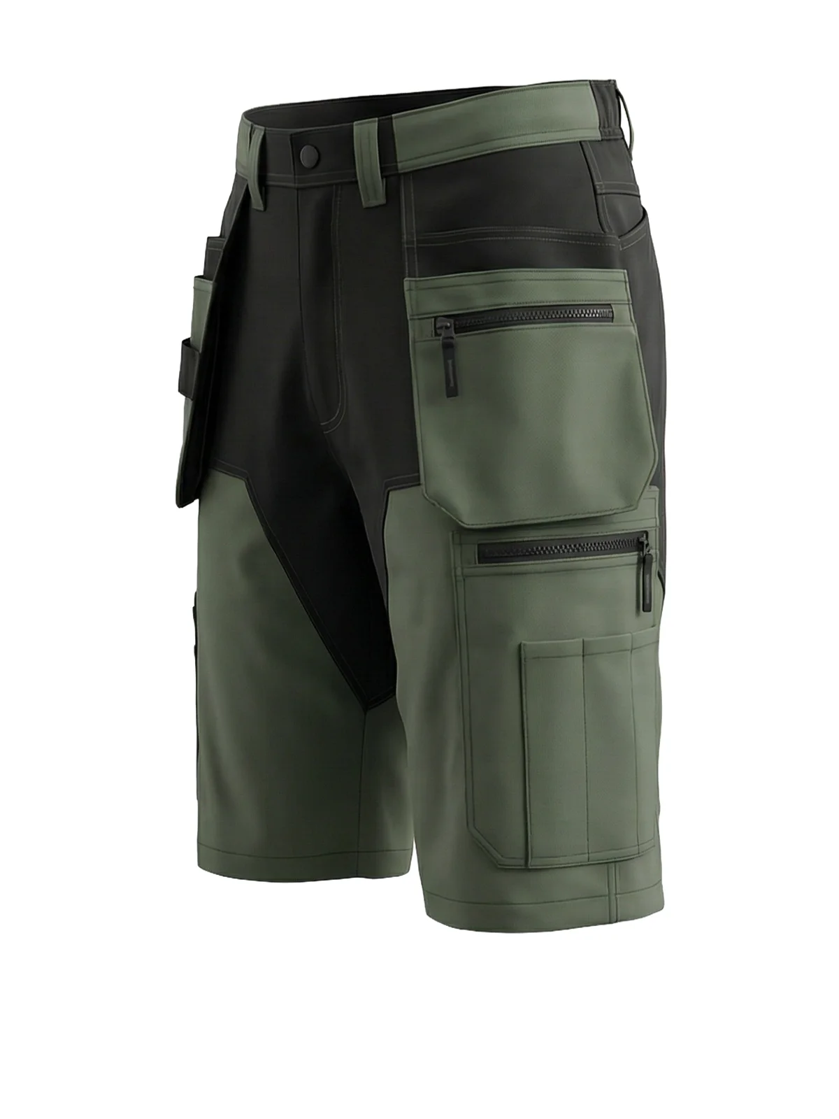Shorts MASHUPPLUS with stretchy details and hanging pockets – view 3