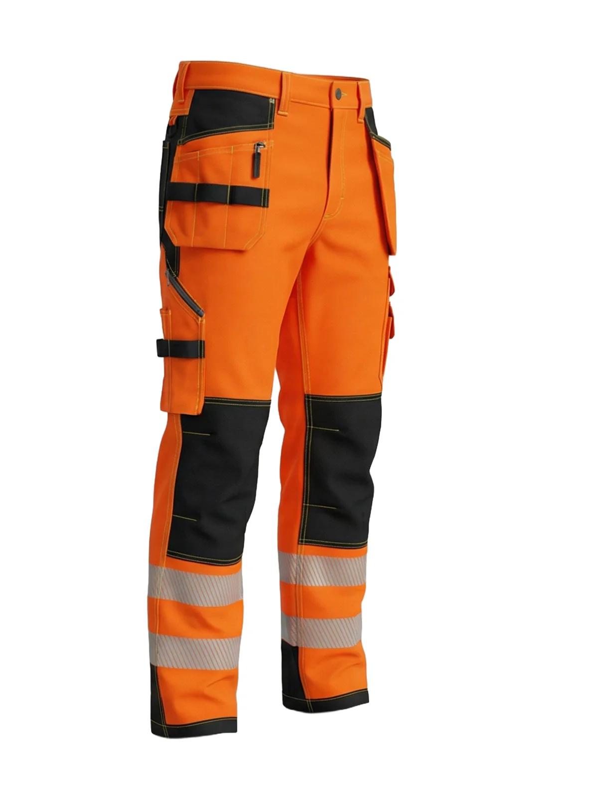 Растезљиве панталоне са памуком COMBO PLUS Hi-vis Class 2 – прикажи 2