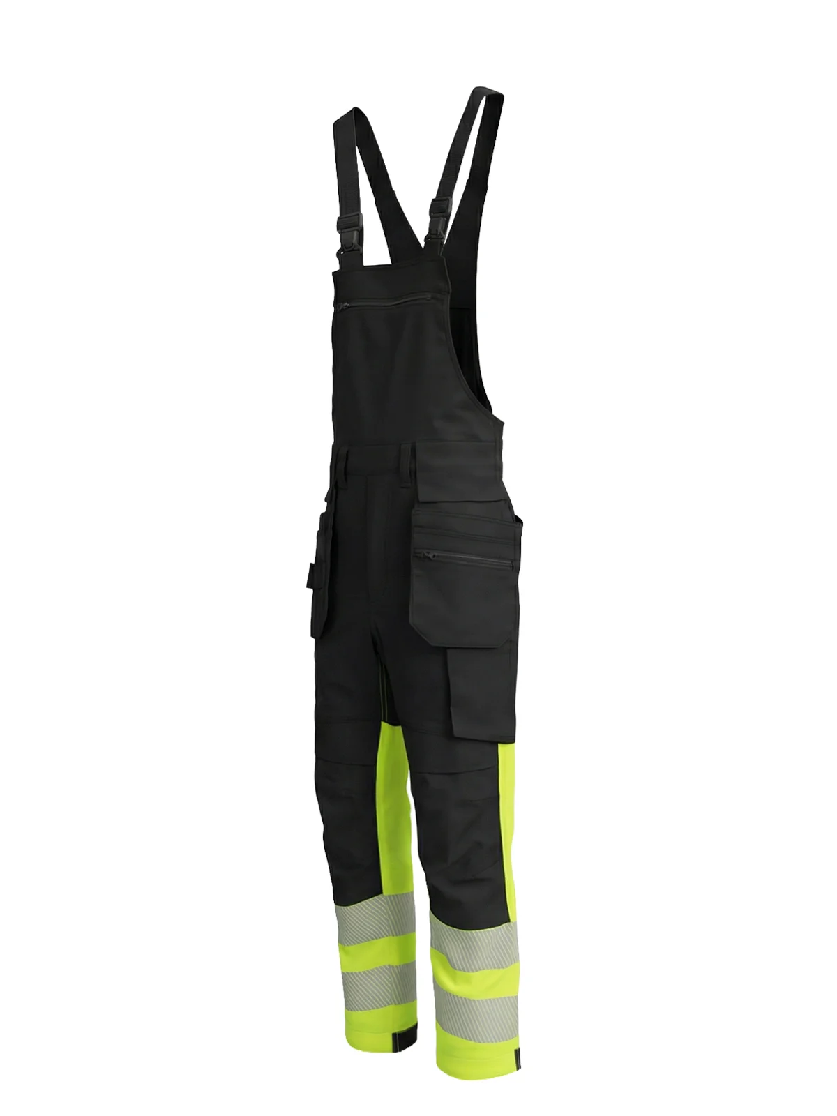 Rastezljive pamučne pantalone sa naramenicama COMBO Hi-vis Class 1 – prikaži 2