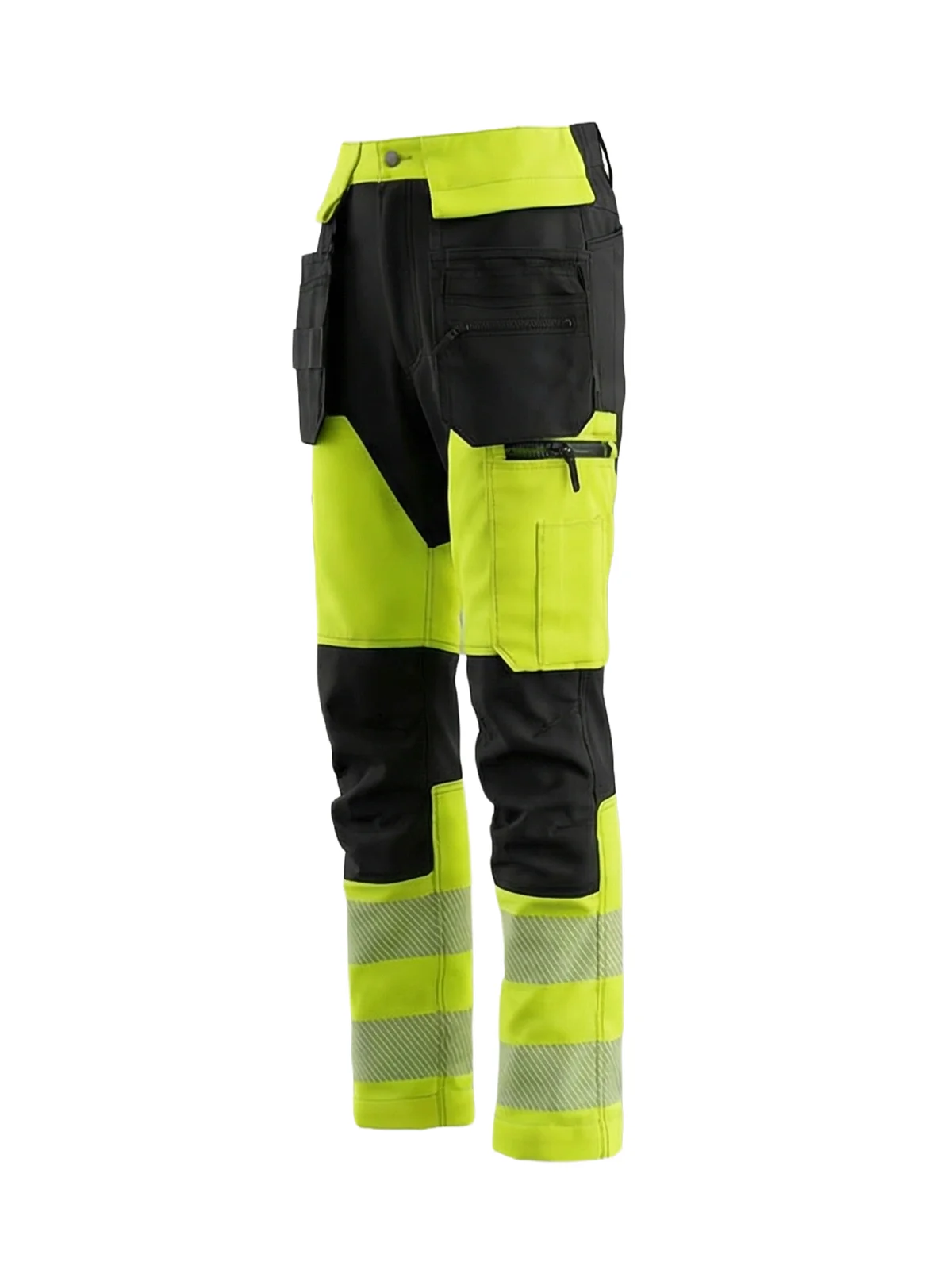 Trousers with elastic details MASHUP PLUS Hi-vis Class 1 – view 3