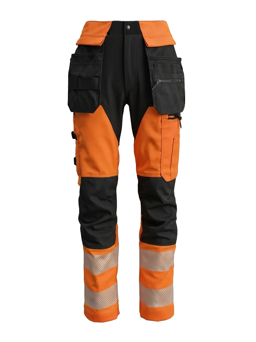 Trousers with elastic details MASHUP PLUS Hi-vis Class 1 – view 5