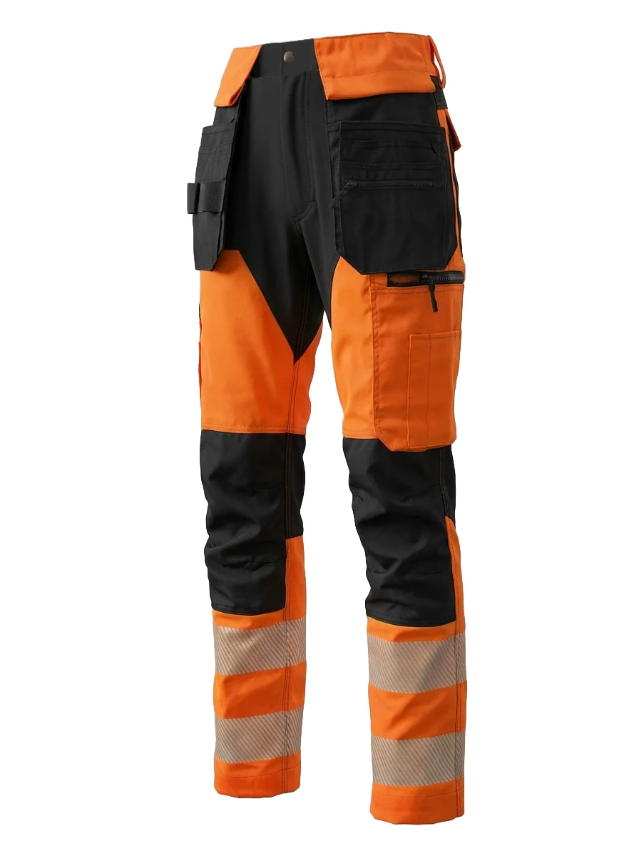Trousers with elastic details MASHUP PLUS Hi-vis Class 1 – view 6