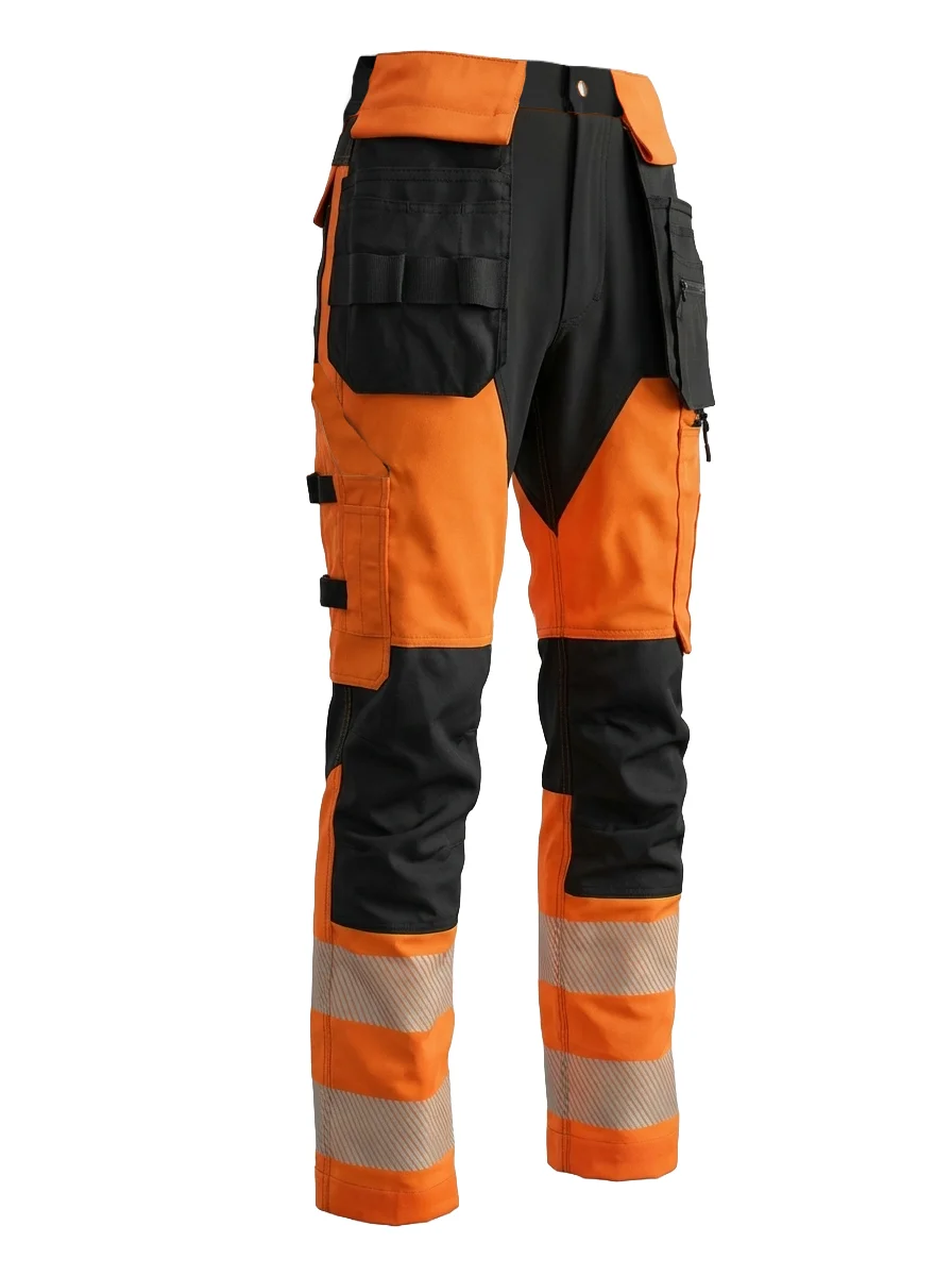 Trousers with elastic details MASHUP PLUS Hi-vis Class 1 – view 7
